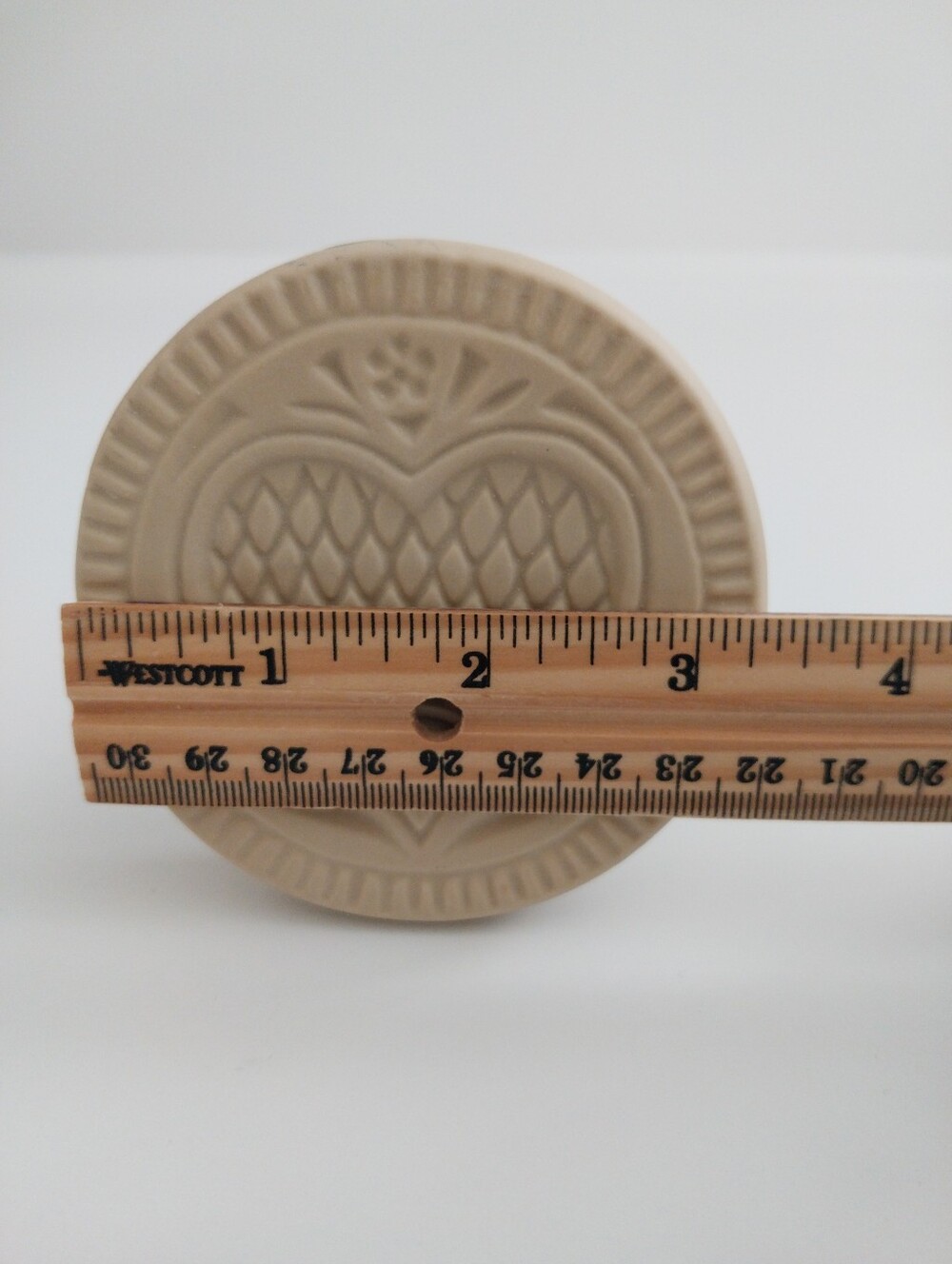 Vintage 1995 Brown Bag Cookie Art Cookie Stamp Mold Pennsylvania Heart Number 7 - Picture 8 of 9